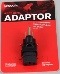Guitar Accessories D'Addario IEC Plug Adapter | PW-IECBA-01
