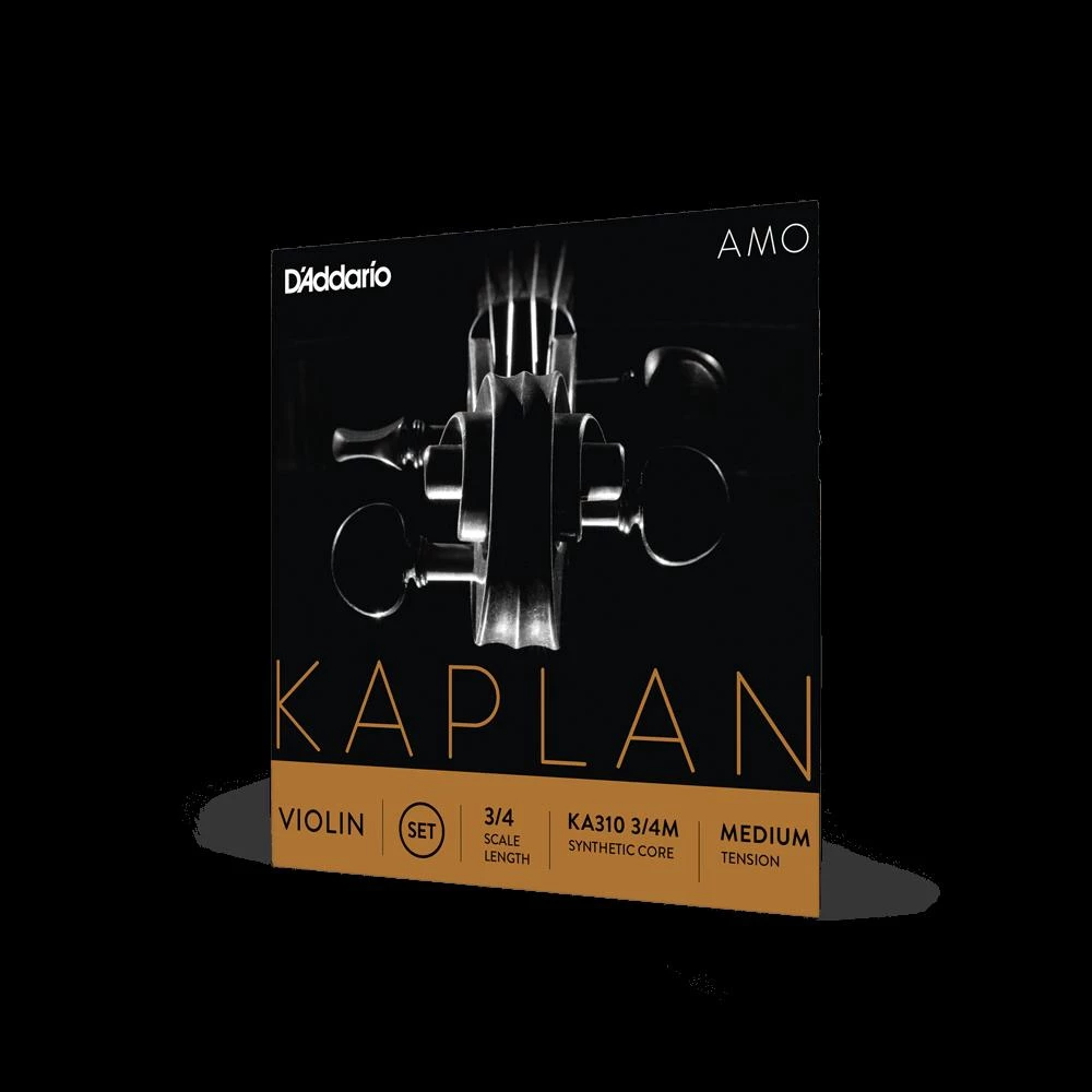 D'Addario Kaplan Amo Violin String Set 3/4 Scale Medium Tension Strings 3 D'Addario Kaplan Amo Violin String Set 3/4 Scale Medium Tension Strings