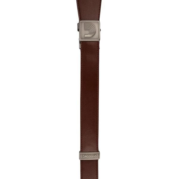 Guitar Accessories D'Addario Leather Guitar Strap Braided Brown | L25S1501 3 Guitar Accessories D'Addario Leather Guitar Strap Braided Brown | L25S1501
