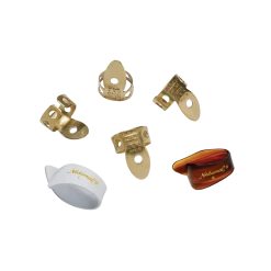 D'Addario National Brass Finger Pick Bundle - 6 Pack Guitar Accessories