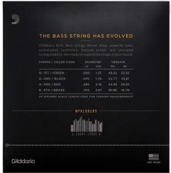 Guitar Accessories D'Addario NYXL Long Scale Bass Strings | Medium