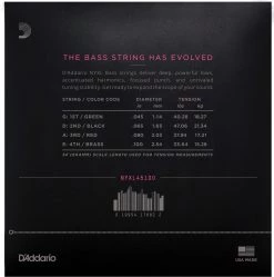 D'Addario NYXL Long Scale Bass Strings | Regular Light Guitar Accessories