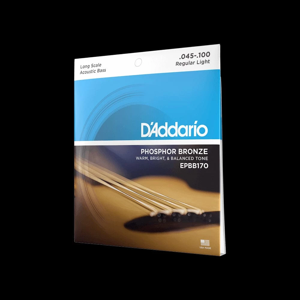 D'Addario Phosphor Bronze Acoustic Bass Strings, Long Scale, 45-100 | EPBB170 3 D'Addario Phosphor Bronze Acoustic Bass Strings, Long Scale, 45-100 | EPBB170