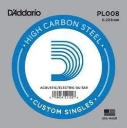 D'Addario Plain Steel Guitar Single String