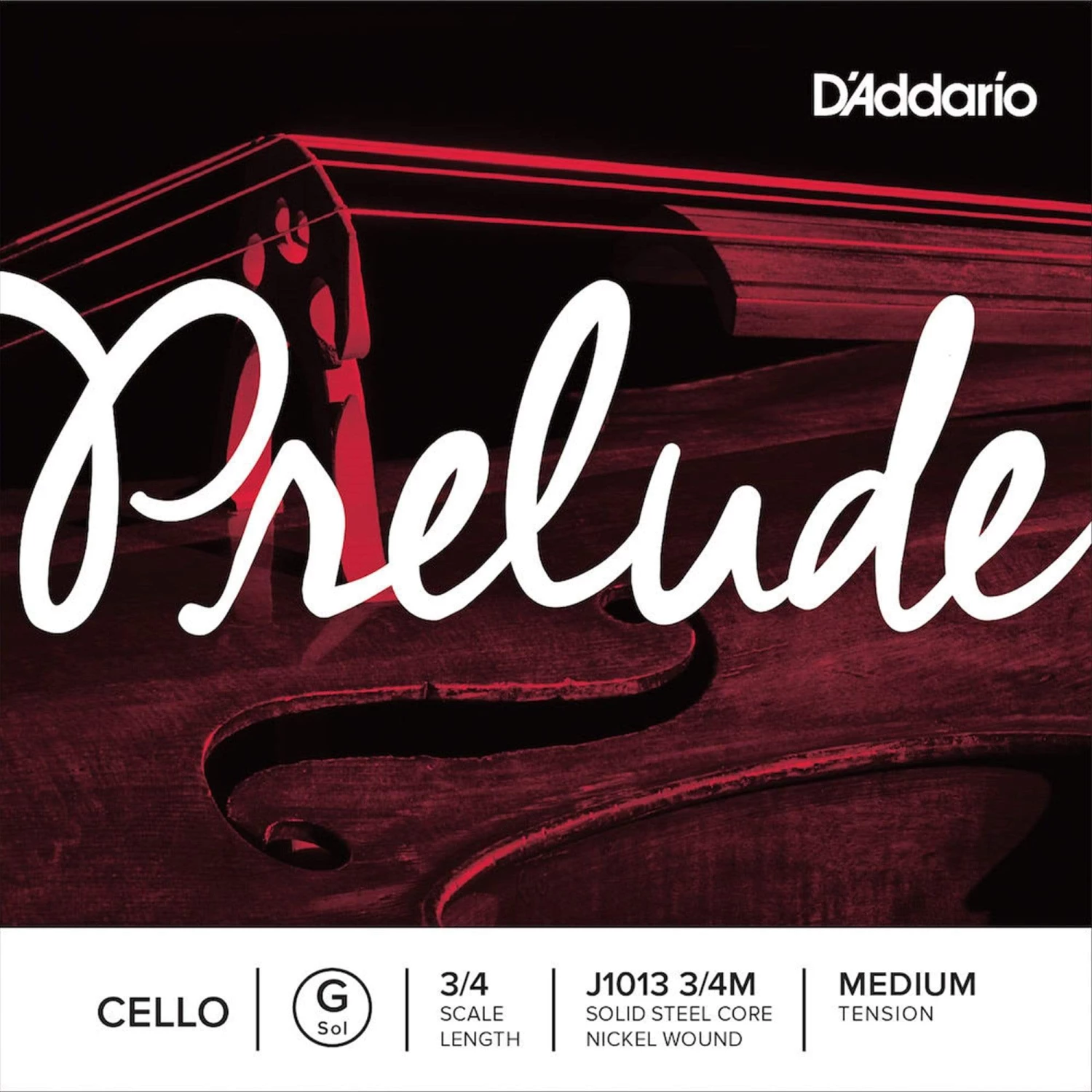 D'Addario Prelude Cello Single G String, 3/4 Scale, Medium Tension 4 D'Addario Prelude Cello Single G String, 3/4 Scale, Medium Tension