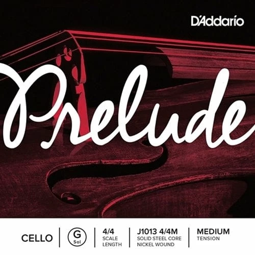 Strings D'Addario Prelude Cello Single G String, 4/4 Scale, Medium Tension | J101344M 3 Strings D'Addario Prelude Cello Single G String, 4/4 Scale, Medium Tension | J101344M