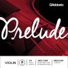 D'Addario Prelude Violin Single A String, 1/4 Scale, Medium Tension Strings