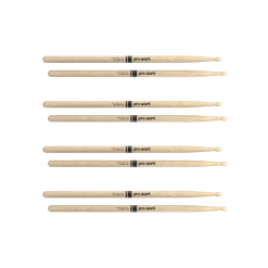 D'Addario ProMark Classic Attack 2B Shira Kashi Oak Drumstick, Acorn Oval Tip, 4-Pack Drum Sticks
