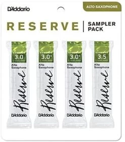 Reeds D'Addario Reserve Alto Saxophone Reed Sampler Pack, 3.0/3.0+/3.5 | DRS-J30