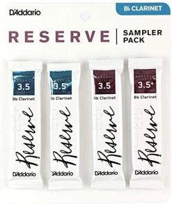 Reeds D'Addario Reserve Bb Clarinet Reed Sampler Pack, 3.5/3.5+ | DRS-C35