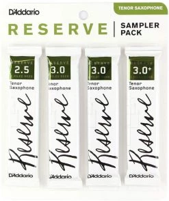 D'Addario Reserve Tenor Saxophone Reed Sampler Pack, 2.5/3.0/3.0+ | DRS-K25