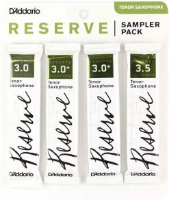 D'Addario Reserve Tenor Saxophone Reed Sampler Pack, 3.0/3.0+/3.5 | DRS-K30