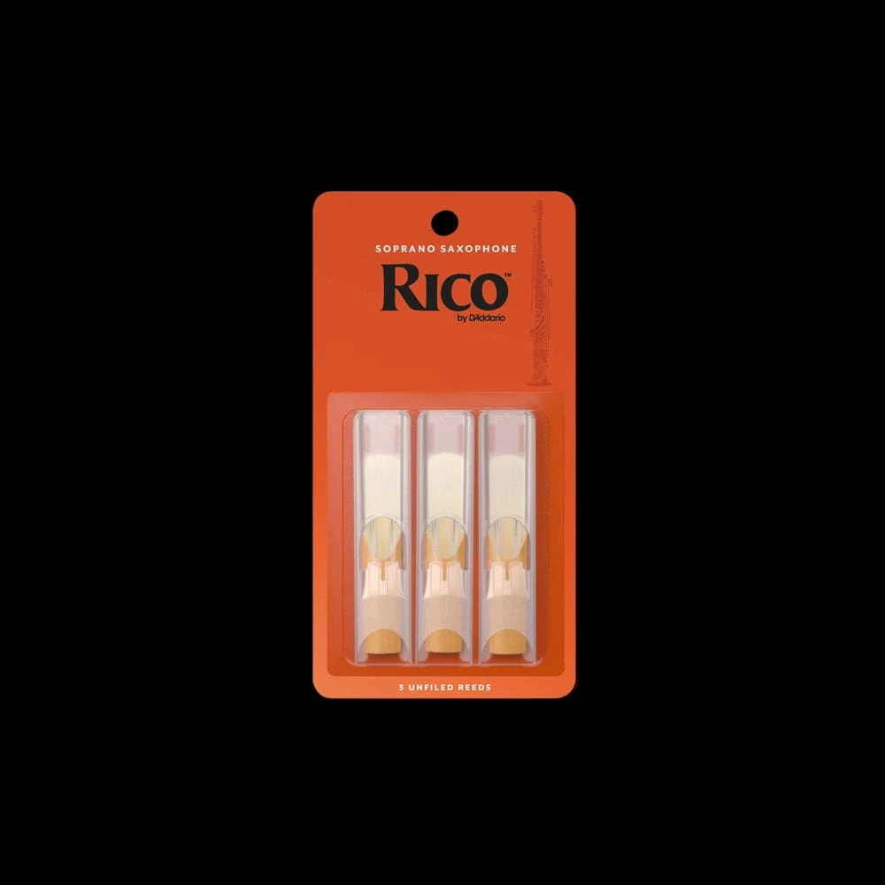 D'Addario Rico Soprano Sax Reeds, Strength 3, 3-pack Woodwinds 3 D'Addario Rico Soprano Sax Reeds, Strength 3, 3-pack Woodwinds