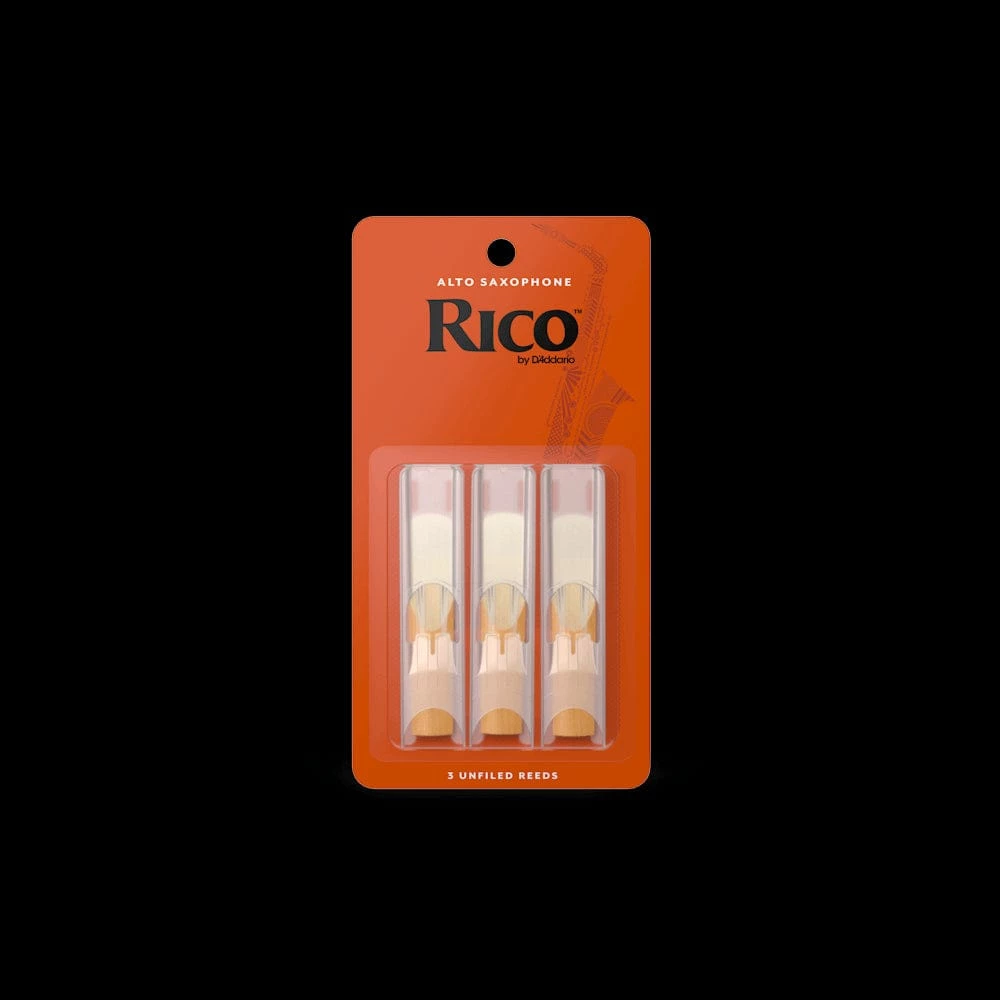 D'Addario RJA0330 Rico Alto Sax Reeds, Strength 3, 3-pack 3 D'Addario RJA0330 Rico Alto Sax Reeds, Strength 3, 3-pack