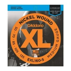 D'Addario XL Nickel Wound Bass Guitar Strings Guitar Accessories