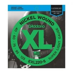 D'Addario XL Nickel Wound Bass Guitar Strings Guitar Accessories