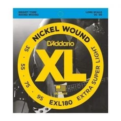 D'Addario XL Nickel Wound Bass Guitar Strings Guitar Accessories