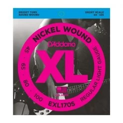 D'Addario XL Nickel Wound Bass Guitar Strings Guitar Accessories