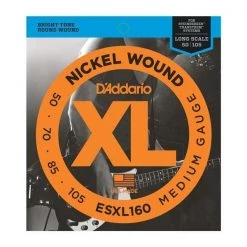 D'Addario XL Nickel Wound Bass Guitar Strings Guitar Accessories