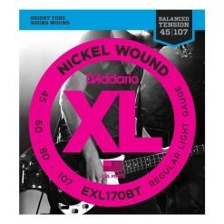 D'Addario XL Nickel Wound Bass Guitar Strings Guitar Accessories