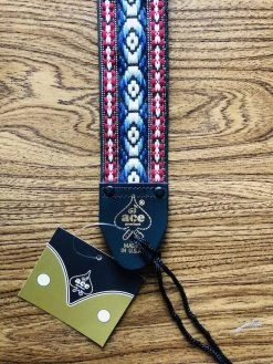 OMG MUSIC Guitar Accessories D'Andrea Ace Vintage Reissue Guitar Strap | Blue And Red Weave