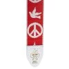 OMG MUSIC D'Andrea Ace Vintage Reissue Guitar Strap | Peace And Dove Red