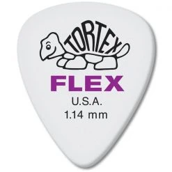 Dunlop 428P1.14 Tortex Flex Standard Guitar Picks, 1.14mm, 12 Pack