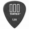 Dunlop 462P1.35 Tortex TIII 1.35mm Guitar Picks, Black, 12 Pack Guitar Accessories