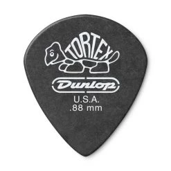 Dunlop 482P.88 Tortex Pitch Black Jazz III Guitar Picks 12 Pack Guitar Accessories