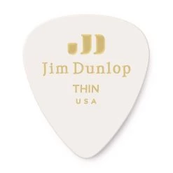 Guitar Accessories Dunlop Celluloid Guitar Pick White | 12-Pack