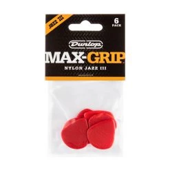 Dunlop Max Grip Jazz III Nylon Guitar Pick 6-Pack | 471P3N