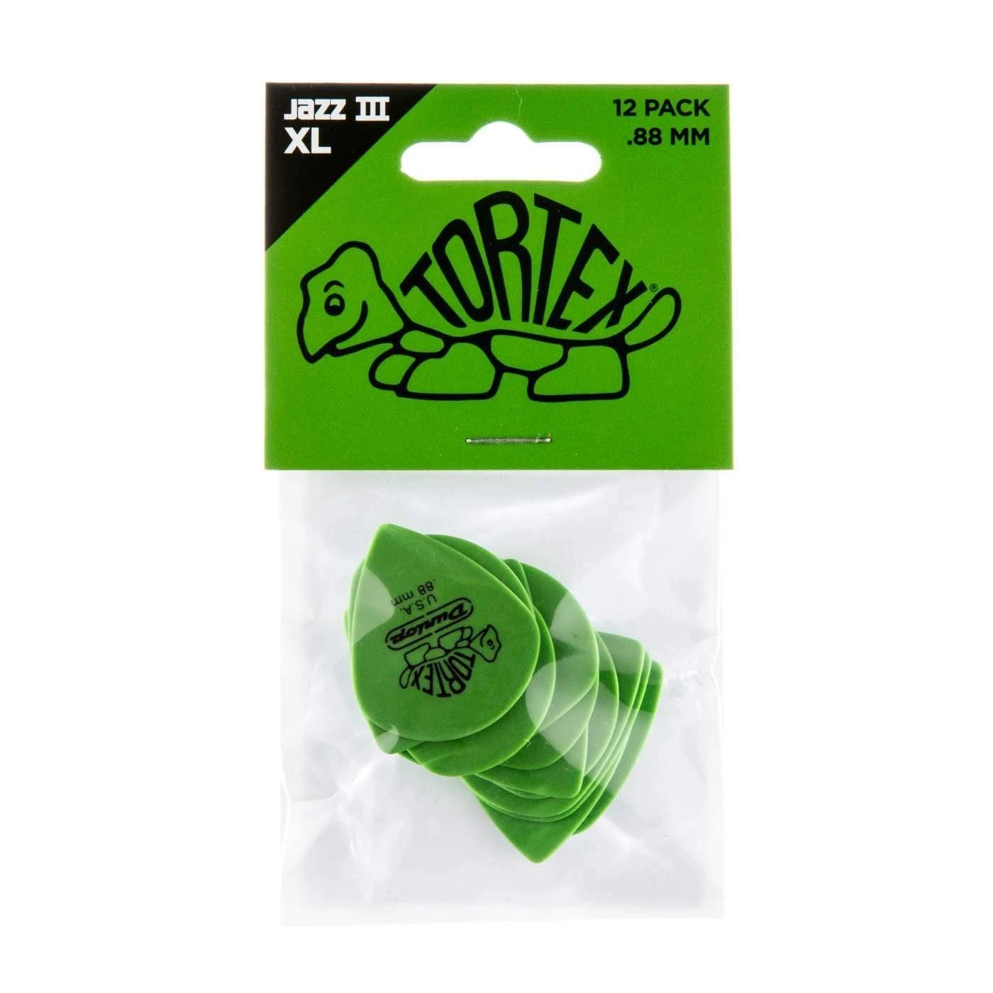 Dunlop Tortex Jazz III XL .88 Guitar Pick 12-Pack | 498P088 Guitar Accessories 3 Dunlop Tortex Jazz III XL .88 Guitar Pick 12-Pack | 498P088 Guitar Accessories