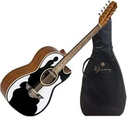 H JIMENEZ El Patron Bajo Quinto With Bag | Glossy Black Guitar 9 H JIMENEZ El Patron Bajo Quinto With Bag | Glossy Black Guitar