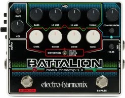 Electro Harmonix Effects ELECTRO-HARMONIX BATTALION BASS PREAMP + DI 9.6DC-200 PSU INCLUDED