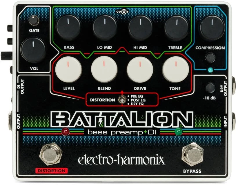 Electro Harmonix Effects ELECTRO-HARMONIX BATTALION BASS PREAMP + DI 9.6DC-200 PSU INCLUDED 3 Electro Harmonix Effects ELECTRO-HARMONIX BATTALION BASS PREAMP + DI 9.6DC-200 PSU INCLUDED
