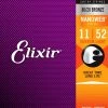 Guitar Accessories Elixir Acoustic Guitar Strings 80/20 Bronze With Nanoweb Coating. Custom Light .011-.052 | 11027