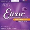 Elixir Nanoweb 80/20 Coated Acoustic Guitar Strings Guitar Accessories