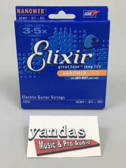 Elixir Nanoweb Coated Electric Guitar Strings Guitar Accessories
