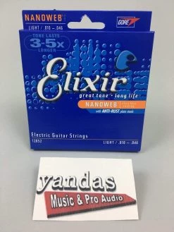 Elixir Nanoweb Coated Electric Guitar Strings Guitar Accessories