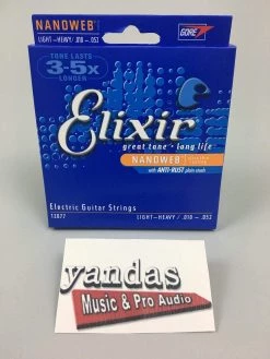 Elixir Nanoweb Coated Electric Guitar Strings Guitar Accessories