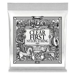 Guitar Accessories Ernie Ball Ernesto Palla Clear Nylon Classical Guitar Single - 1st String .028