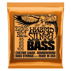 Ernie Ball Hybrid Slinky Electric Bass Strings | 45-105 Gauge