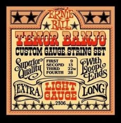 Ernie Ball Light Tenor Banjo Strings | 09 - 28 | 2306 Folk Instrument Accessories