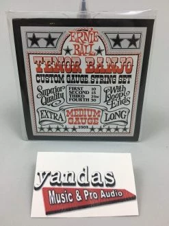 Folk Instrument Accessories Ernie Ball Medium Tenor Banjo Strings | 10 - 30 Gauge | 2303