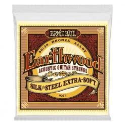 ERNIE BALL P02047 EARTHWOOD SILK & STEEL SOFT 11-52 ACOUSTIC GUITAR STRING SET