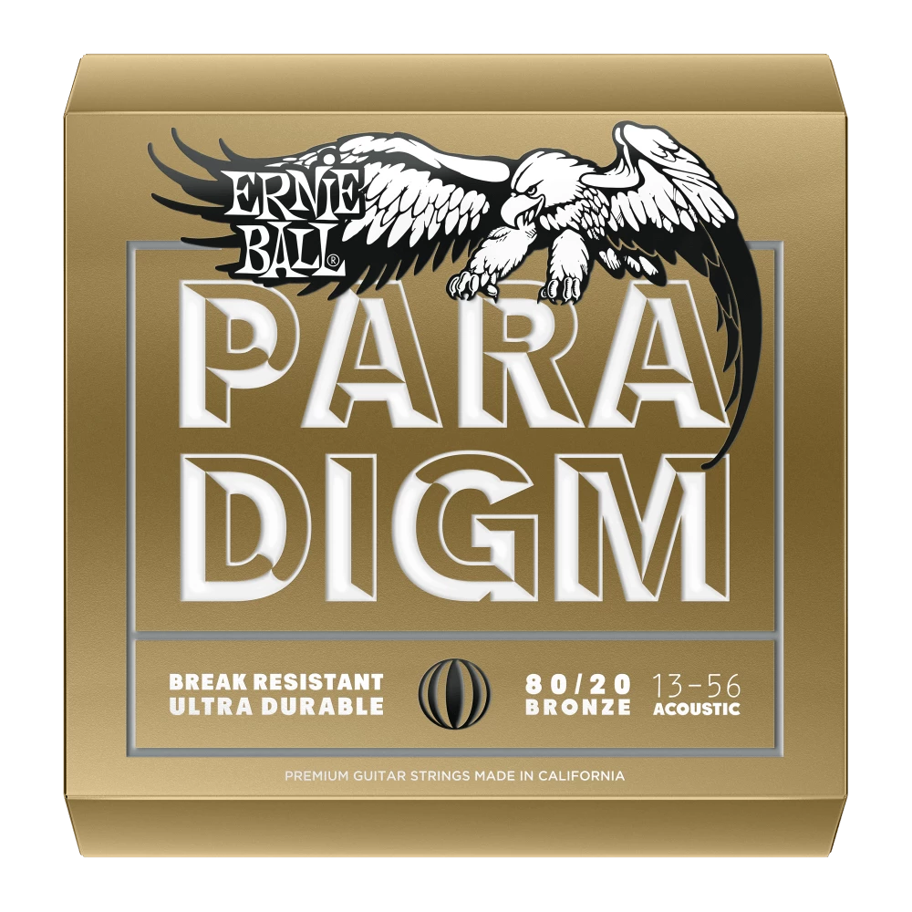 Ernie Ball Paradigm 80/20 Bronze Acoustic Guitar Strings 6 Ernie Ball Paradigm 80/20 Bronze Acoustic Guitar Strings