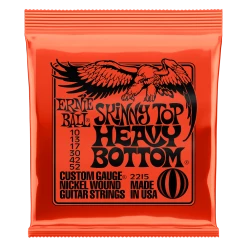 Ernie Ball Skinny Top Heavy Bottom Electric Guitar Strings | 10-52 Gauge Guitar Accessories