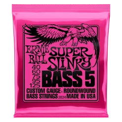 Ernie Ball Super Slinky 5-String Electric Bass Strings | 40-125 Gauge