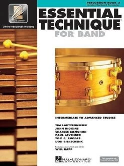 Hal Leonard Essential Technique For Band Book 3 - Percussion Method Books