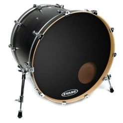 Evans EQ3 Reso Black Bass Drum Heads Drumheads